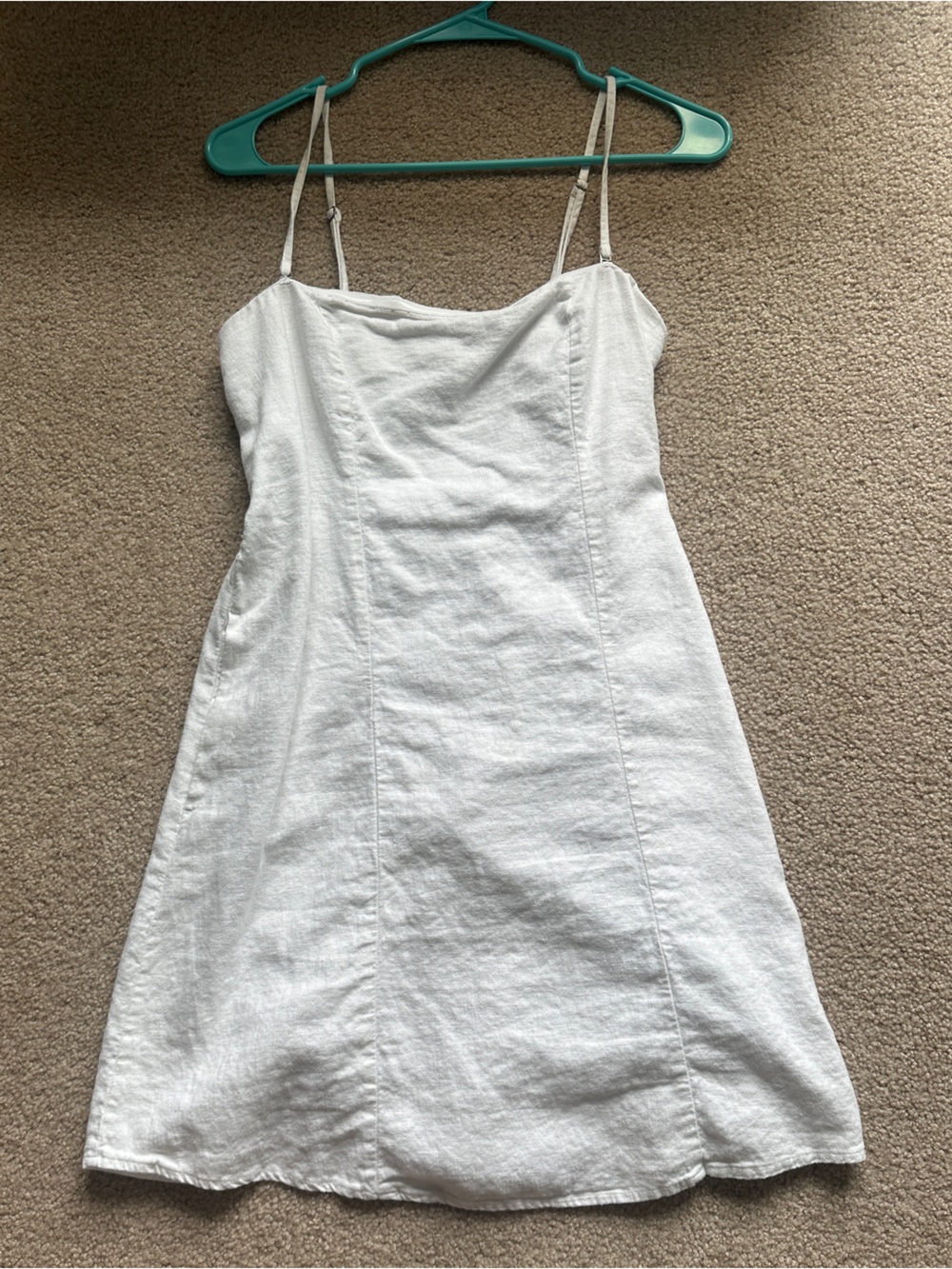 Hollister White Spaghetti-Strap Mini Dress
